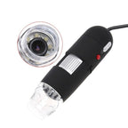 2.0 Mega Pixels 800X USB Digital Microscope with 8 LED White Light / Holder, 800X