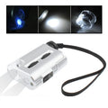 Pocket 30X-60X Microscope with 2-LED Lights / Money Detector Light, 30X-60X