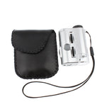 Pocket 30X-60X Microscope with 2-LED Lights / Money Detector Light, 30X-60X