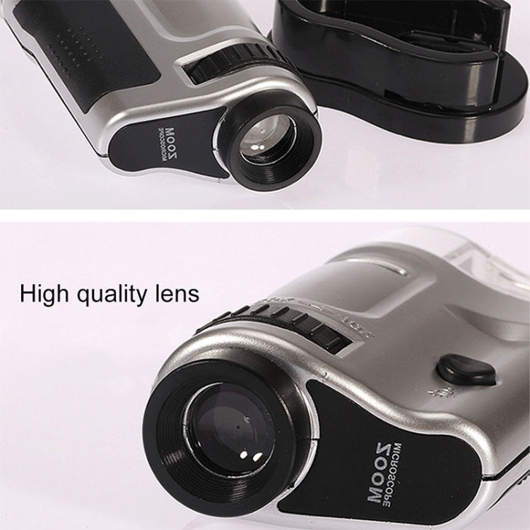 20X - 40X Magnification Zoom Lens Pocket Microscope with LED Light