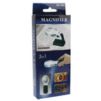 Multifunction 3X Handheld & Hands Free Magnifier with 2 LED Lights