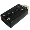 2.1 Channel USB Sound Adapter, Plastic 2.1 Channel Black