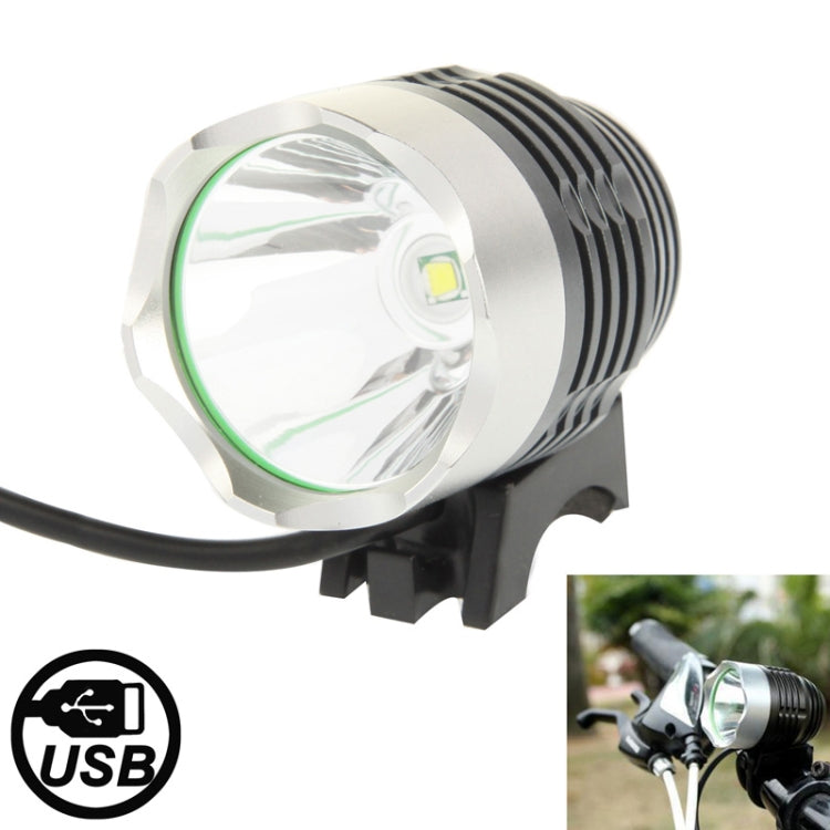 3 Modes USB XML LED Headlamp / Bicycle Light, Luminous Flux: 900lm, Cable Length: 1.5m, XML