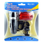 5 LED Water Resistant Bike Bicycle Head Light+ Rear Safety Flashlight, Bicycle Head Light+ Rear Safety Flashlight
