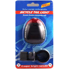 4 Flash Mode Available Solar Energy Rechargeable Bicycle Tail Light with 2 Red LED, Solar Energy Bicycle Tail Light