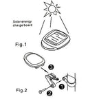 4 Flash Mode Available Solar Energy Rechargeable Bicycle Tail Light with 2 Red LED, Solar Energy Bicycle Tail Light