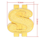 Universal 8mm Dollar Style Plastic Car Tire Valve Caps, Pack of 4, Dollar Style