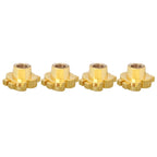 Universal 8mm Dollar Style Plastic Car Tire Valve Caps, Pack of 4, Dollar Style