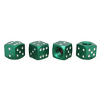 Universal 8mm Dice Style Aluminium Alloy Car Tire Valve Caps, Pack of 4, Dice Style 5, Dice Style  5, Dice Style 4, Dice Style, Dice Shape 5