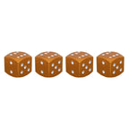 Universal 8mm Dice Style Aluminium Alloy Car Tire Valve Caps, Pack of 4, Dice Style  5, Dice Style 4, Dice Style, Dice Shape 5, Dice Style 5