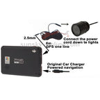 7 LED IR Infrared Waterproof Night Vision License Plate Frame Astern Backsight With Scaleplate, Support Installed in GPS Navigator , Wide Viewing Angle: 140 degree (YX001), YX001