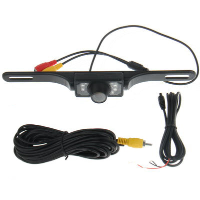 7 LED IR Infrared Waterproof Night Vision License Plate Frame Astern Backsight With Scaleplate, Support Installed in GPS Navigator , Wide Viewing Angle: 140 degree (YX001), YX001