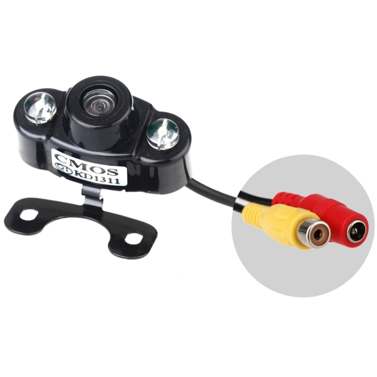 E400 Waterproof 2 LED Color CMOS/CCD Auto Car Rear View Camera for Security Backup Parking, E400