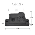 2 in 1 Mini 160 Degrees View Angle Car Rear View Reverse Backup Car Camera with Parking(Black), 2 in 1