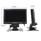 7.0 inch Car Monitor / Surveillance Cameras Monitor with Adjustable Angle Holder & Remote Controller, Dual Video Input, 7.0 inch, Dual Video Input