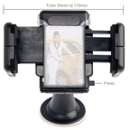 For iPhone, Galaxy, Sony, Lenovo, HTC, Huawei, and other Smartphones of Width: 5.1cm- 10.5cm, Suction Cup Car Holder