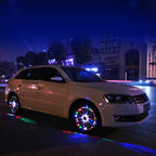 Solar Car LED Colorful Flash Wheel Waterproof lights, 1PC Wheel Light