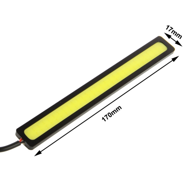 2 x 6W DIY White LED Daytime Running Light / DRL Lamp, Length: 17cm, Length: 17cm(Silver), Length: 17cm(Black)