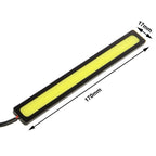 2 x 6W DIY White LED Daytime Running Light / DRL Lamp, Length: 17cm, Length: 17cm(Silver), Length: 17cm(Black)