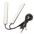 2 x 6W DIY White LED Daytime Running Light / DRL Lamp, Length: 17cm, Length: 17cm(Silver), Length: 17cm(Black)