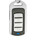 433MHz Metal Learning Code 4 Keys Remote Control for Car Garage Door (Black + Silver), 433MHz
