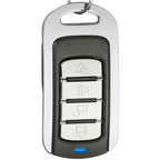 433MHz Metal Learning Code 4 Keys Remote Control for Car Garage Door (Black + Silver), 433MHz