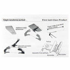 2 in 1 HD Car Anti-Glare Dazzling Goggle Day Night Vision Driving Mirror Sun Visors, Sun Visors