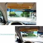 2 in 1 HD Car Anti-Glare Dazzling Goggle Day Night Vision Driving Mirror Sun Visors, Sun Visors