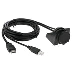 USB 2.0 & HDMI (Type-A) Male to Female Extension Cable, Length: 2m, USB 2.0 & HDMI (Type-A) Male to Female