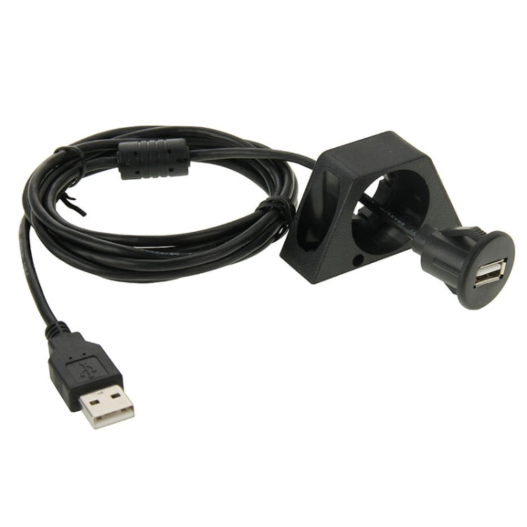 USB 2.0 Male to Female Extension Cable with Car Flush Mount, Length: 2m, SB 2.0 Male to Female