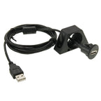 USB 2.0 Male to Female Extension Cable with Car Flush Mount, Length: 2m, SB 2.0 Male to Female