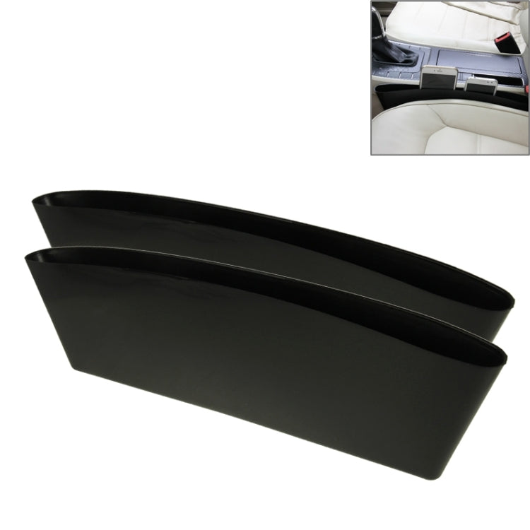2 PCS Car Seat Gap Organizer, Black, Coffee