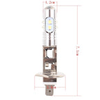 H1 50W 600LM 5500K  White Light 10 SMD-2828-LEDs Car Foglight , Constant Current , DC12-24V, H1