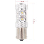 1156/BA15S 50W 750LM 6500K White Light 10-3535-LEDs Car Backup light , Constant Current , DC12-24V, 1156 50W