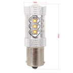1156/BA15S 80W 800LM 6500K White Light 16-3535-LEDs Car Backup Light , Constant Current , DC12-24V, 1156  80W