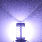 2 PCS H4 12.6W 630LM 6500K White Light 2835 SMD 66 LED Car Fog Light, DC12V, H4