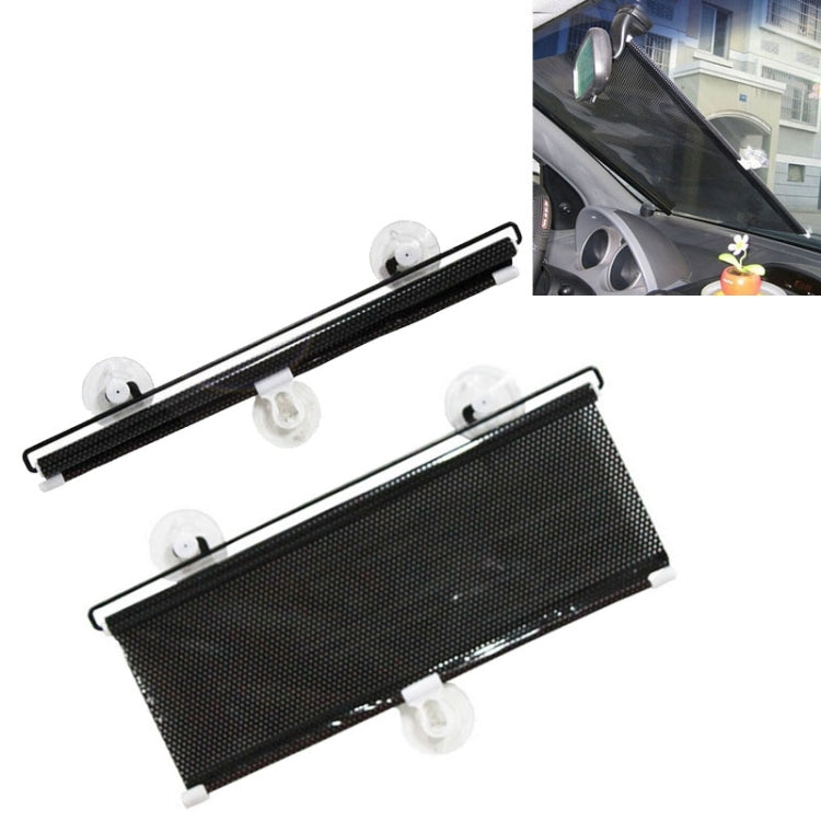 Retractable Car Window Sun Shade for Automobile Front Windshield, Size: 125cm x 58cm, Random Color Delivery, 125cm x 58cm