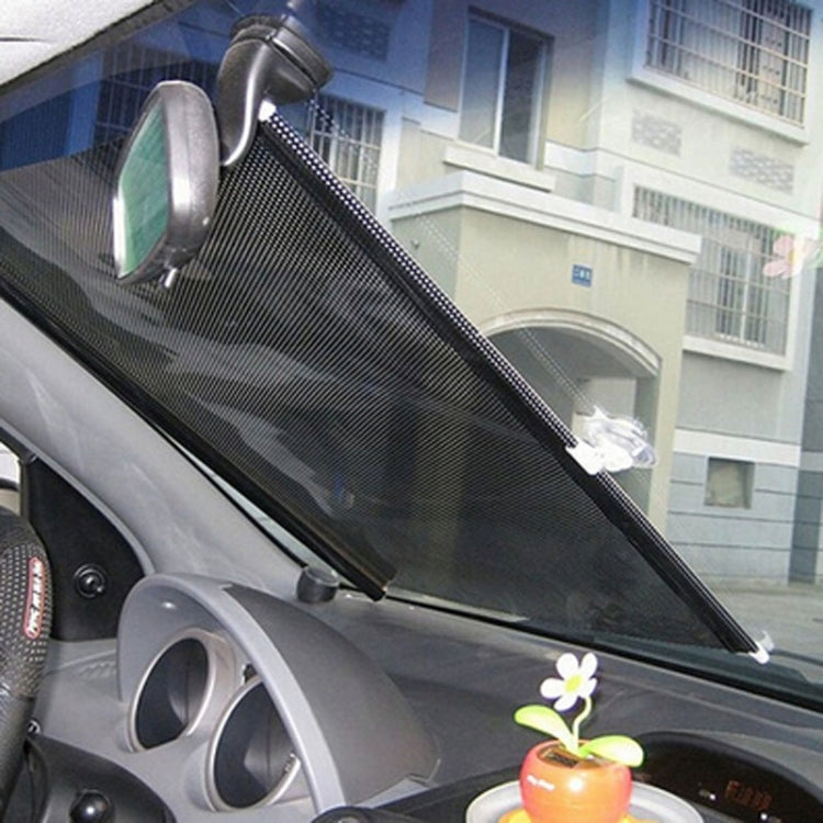 Retractable Car Window Sun Shade for Automobile Front Windshield, Size: 125cm x 58cm, Random Color Delivery, 125cm x 58cm