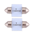 2 PCS 31mm Super White 6 LED Car Bulb Reading Light, 31mm