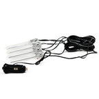 4X Car Illumination Blue Light LED Dash Decoration Lamp, Car LED Dash Decoration Lamp
