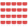 100 PCS Auto Mini Blade Fuse (30A) , DC 12V, 25A Transparent, 10A Red, 15A Blue, 20A, 30A