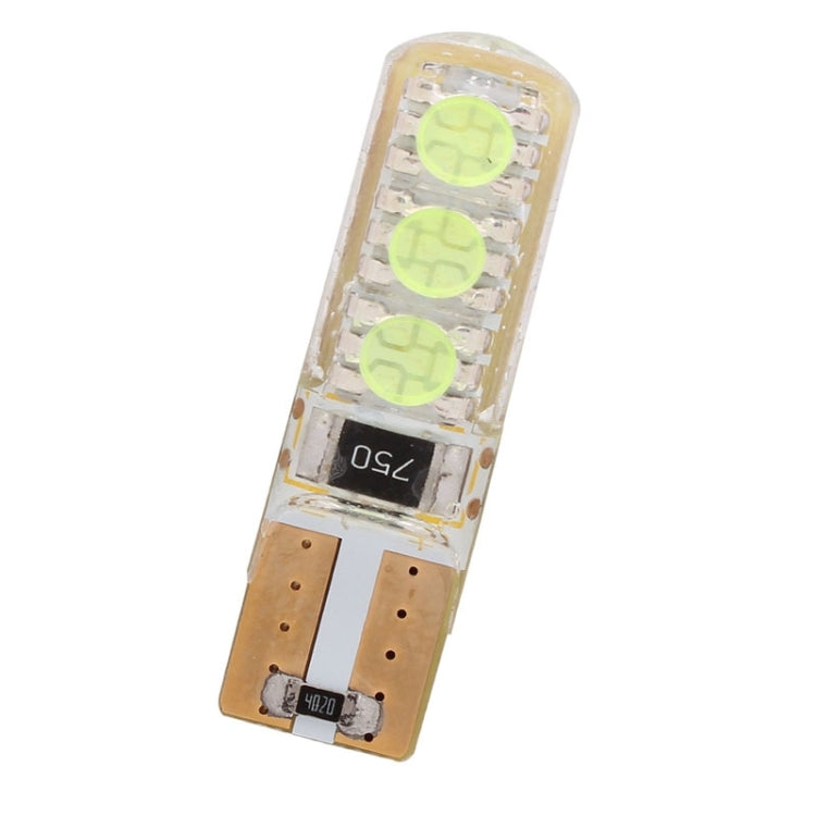 10 PCS T10 3W 300LM Silicone 6 LED SMD 5050 Car Clearance Lights Lamp, DC 12V, 6 LED SMD 5050, 6  SMD 5050 LEDs, 6 SMD 5050 LEDs