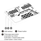 Q7 5.5 inch Car GPS HUD Vehicle-mounted Head Up Display Security System, Support Speed & Real Time & Altitude & Over Speed Alarm & Satellite Number, etc., Q7