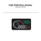 X6 3.5 inch Car OBDII / EUOBD HUD Vehicle-mounted Head Up Display Security System, Support Speed & Water Temperature & Speed Alarm & Fuel Consumption & Battery Voltage, etc., X6
