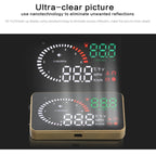 X6 3.5 inch Car OBDII / EUOBD HUD Vehicle-mounted Head Up Display Security System, Support Speed & Water Temperature & Speed Alarm & Fuel Consumption & Battery Voltage, etc., X6