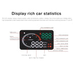 X6 3.5 inch Car OBDII / EUOBD HUD Vehicle-mounted Head Up Display Security System, Support Speed & Water Temperature & Speed Alarm & Fuel Consumption & Battery Voltage, etc., X6