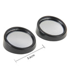 2 PCS SY-022 Car Vehicle Mirror Blind Spot Rear View Small Round Mirror, Diameter: about 5.6cm, SY-022(Black), SY-022
