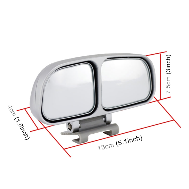 Left Side Rear View Blind Spot Mirror Universal adjustable Wide Angle Auxiliary Mirror, 3R-027L(Black), 3R-027L