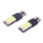 2 PCS T10 3W 160-180LM 2 LED Ice Blue COB LED Decode Car Clearance Lights Lamp, DC12V, 2 LED COB LEDs, COB LEDs