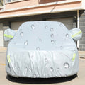 PEVA Anti-Dust Waterproof Sunproof Hatchback Car Cover with Warning Strips, Fits Cars up to 3.7m(144 inch) in Length, 144inch (S)